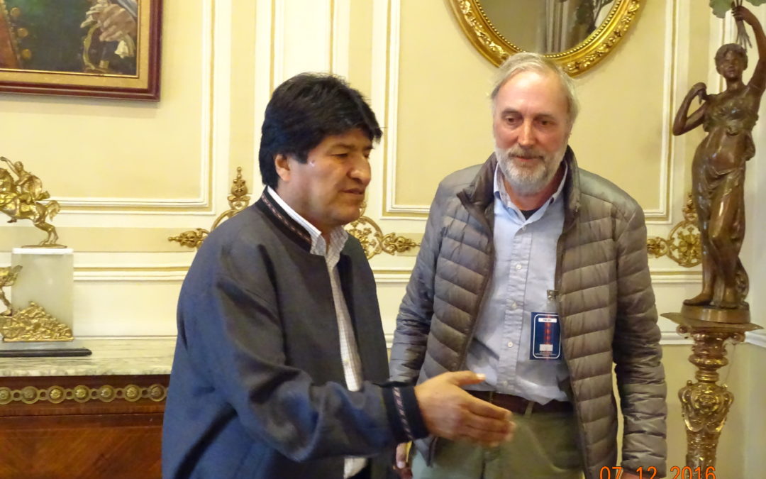Io e Evo Morales
